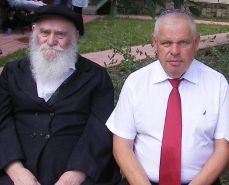 מן העבר: הרב אבלסקי עם ראש עירית נוף הגליל